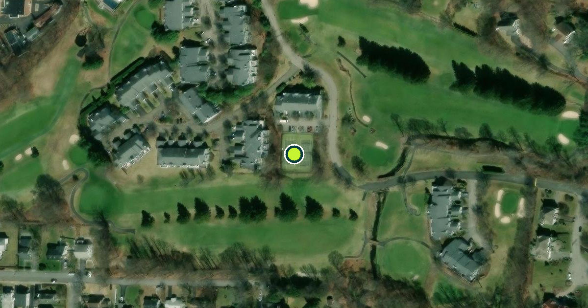 Satellite view of Village of Pleasantville Pickleball Courts
