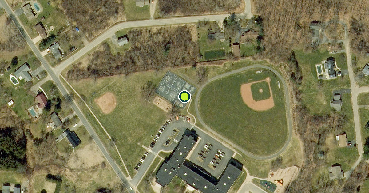 Satellite view of Village of Pulaski Pickleball Courts