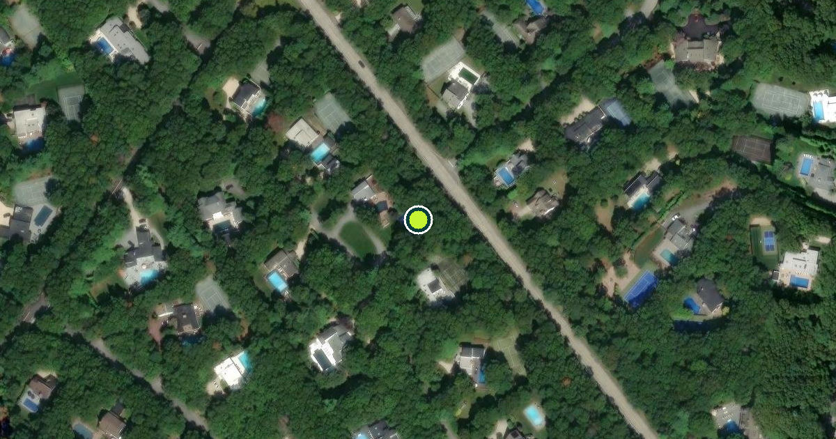 Satellite view of Village of Quogue Pickleball Courts