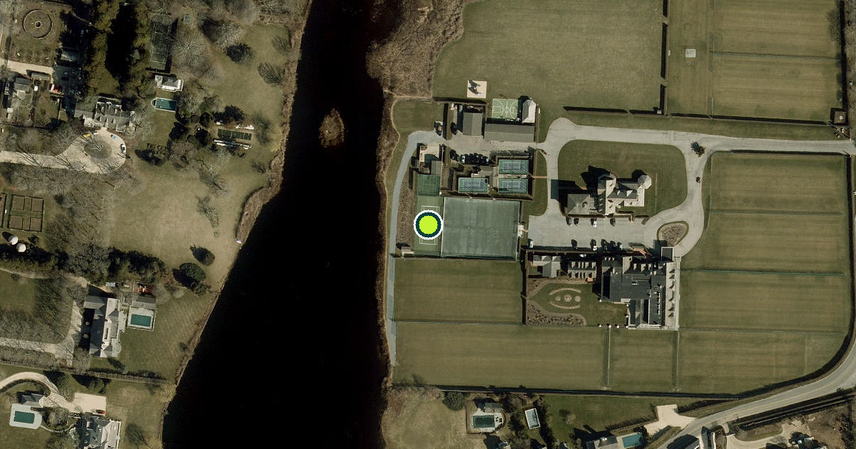 Satellite view of Village of Southampton Pickleball Courts
