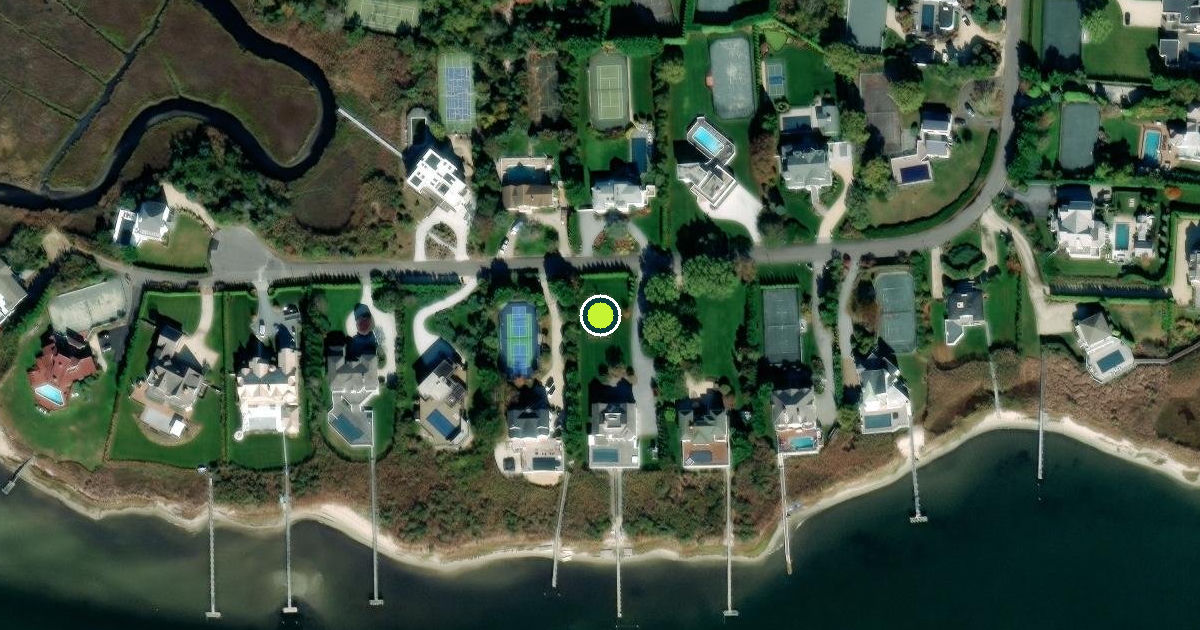 Satellite view of Village of Westhampton Beach Pickleball Courts