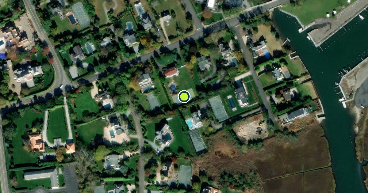 Satellite view of Village of Westhampton Beach Pickleball Courts