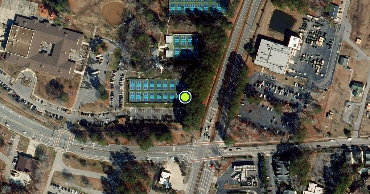 Satellite view of Virginia Beach Pickleball Courts