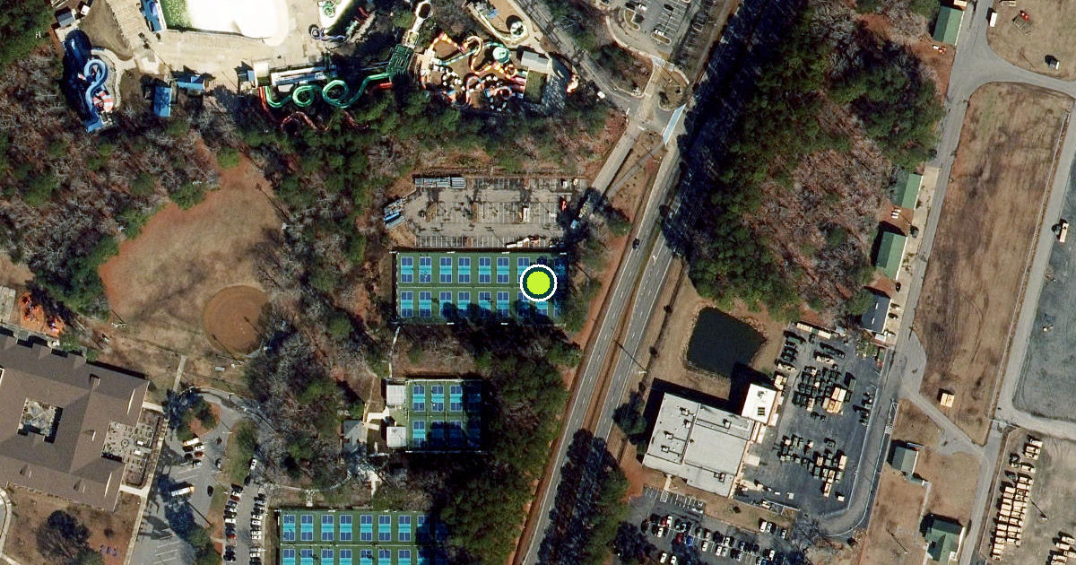 Satellite view of Virginia Beach Pickleball Courts