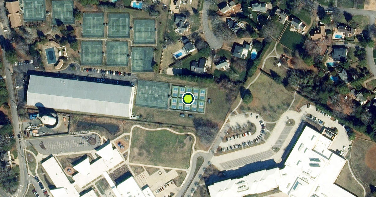 Satellite view of Virginia Beach Pickleball Courts