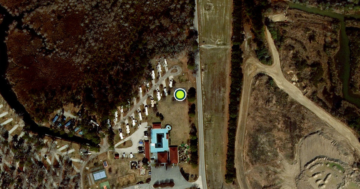 Satellite view of Virginia Beach Pickleball Courts