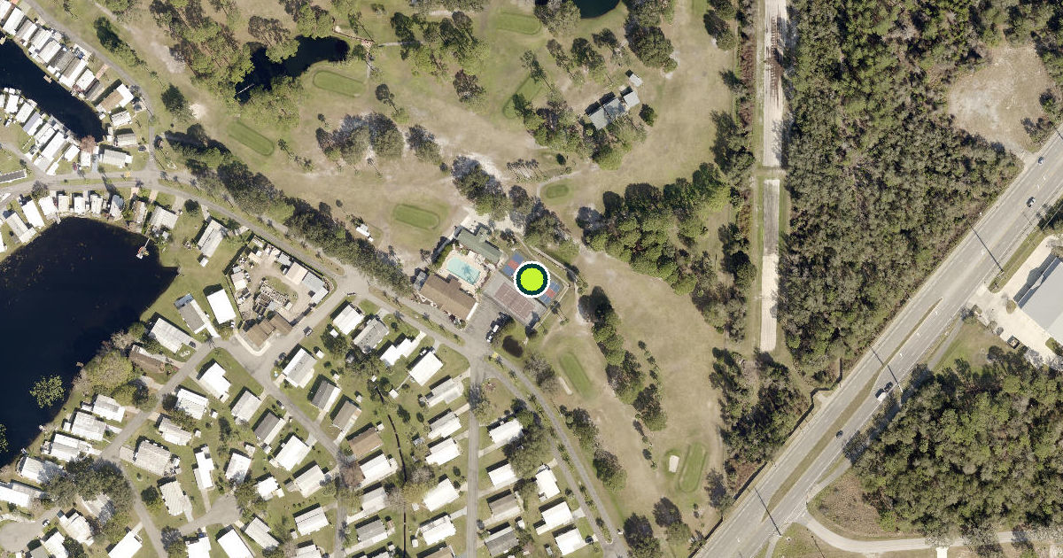 Satellite view of Volusia County Pickleball Courts