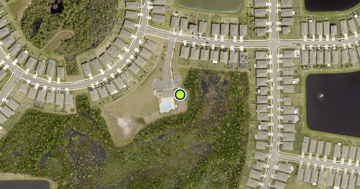 Satellite view of Volusia County Pickleball Courts