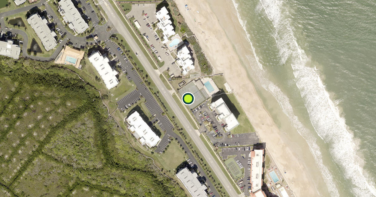 Satellite view of Volusia County Pickleball Courts