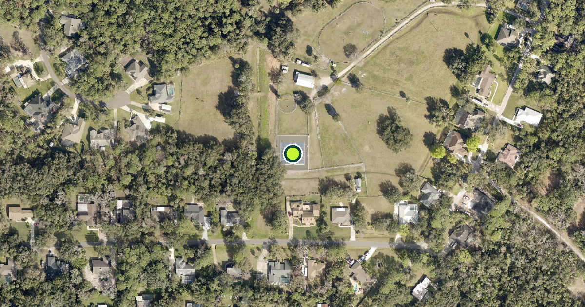 Satellite view of Volusia County Pickleball Courts
