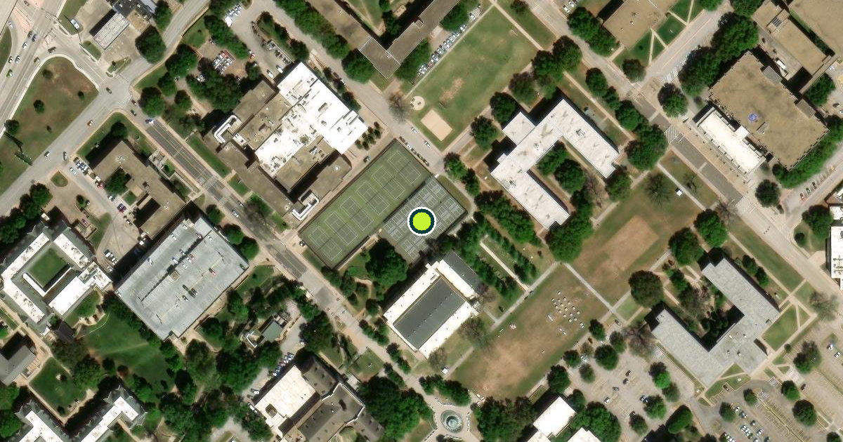 Satellite view of Waco Pickleball Courts