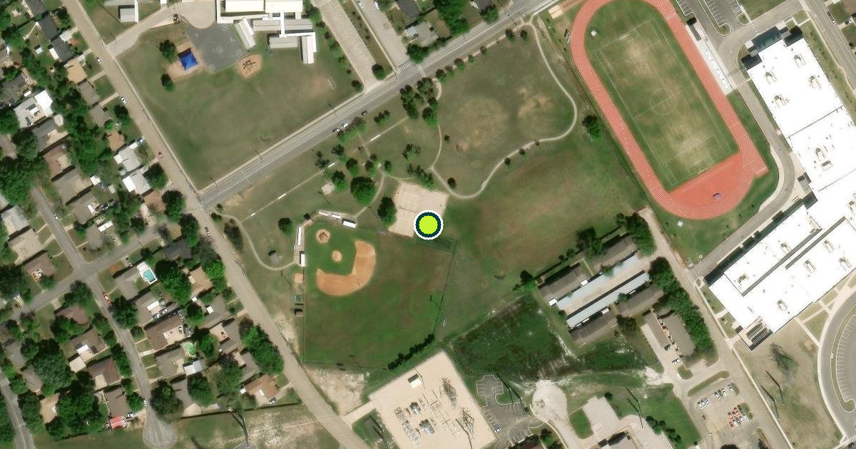 Satellite view of Waco Pickleball Courts