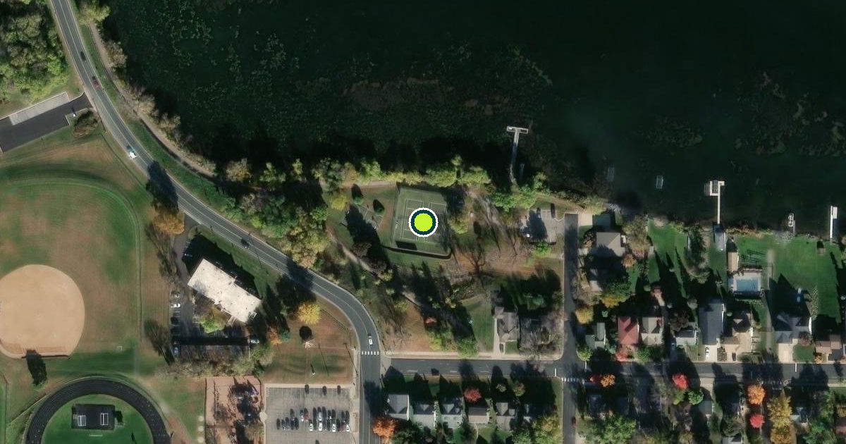 Satellite view of Waconia Pickleball Courts