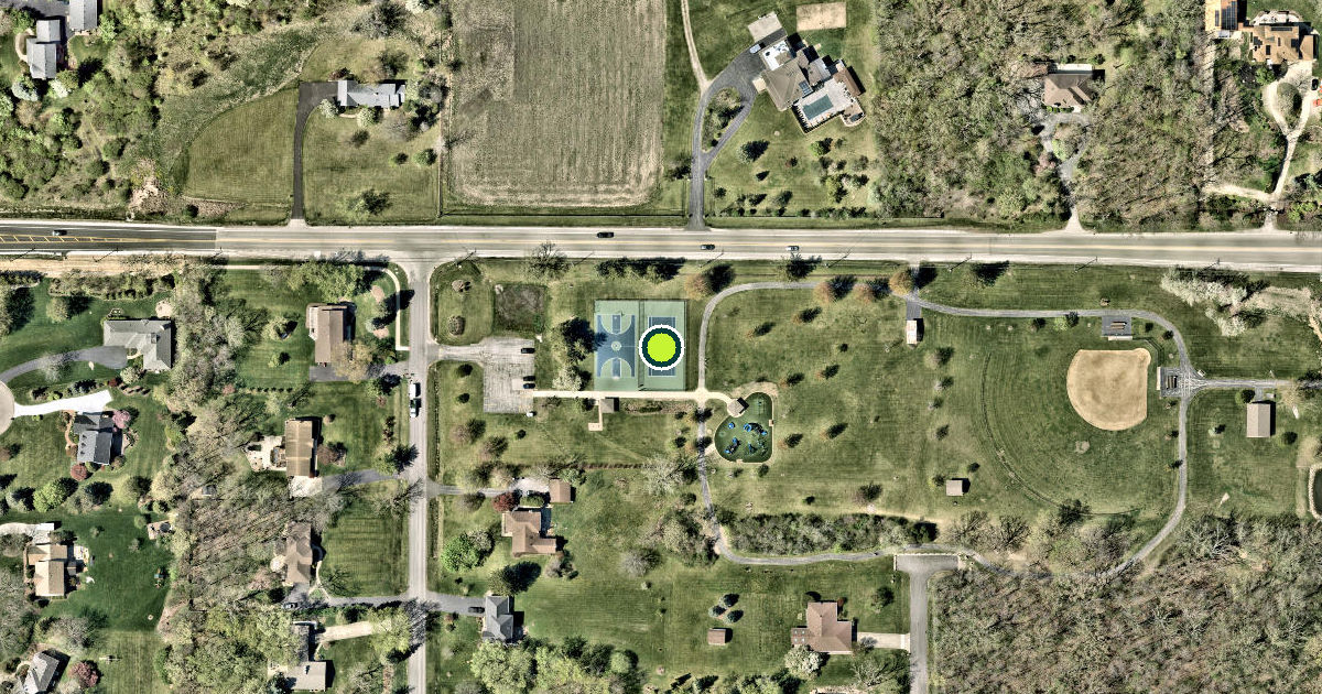 Satellite view of Wadsworth Pickleball Courts