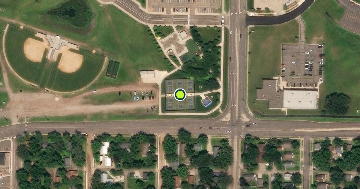 Satellite view of Waite Park Pickleball Courts