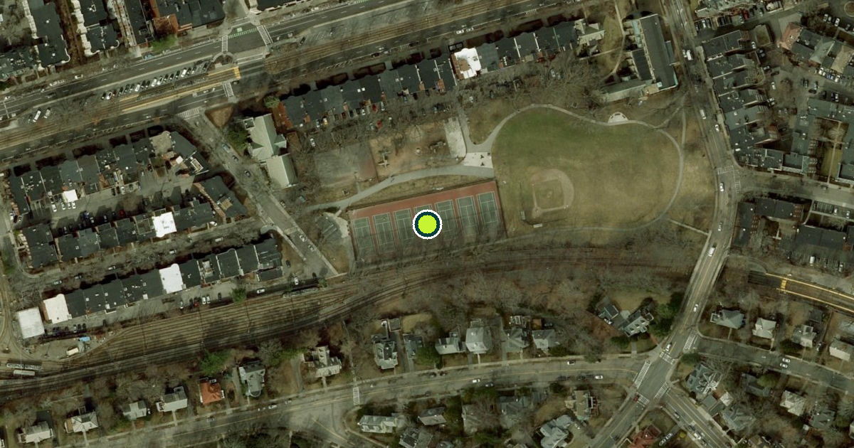 Satellite view of Waldstein Tennis Center