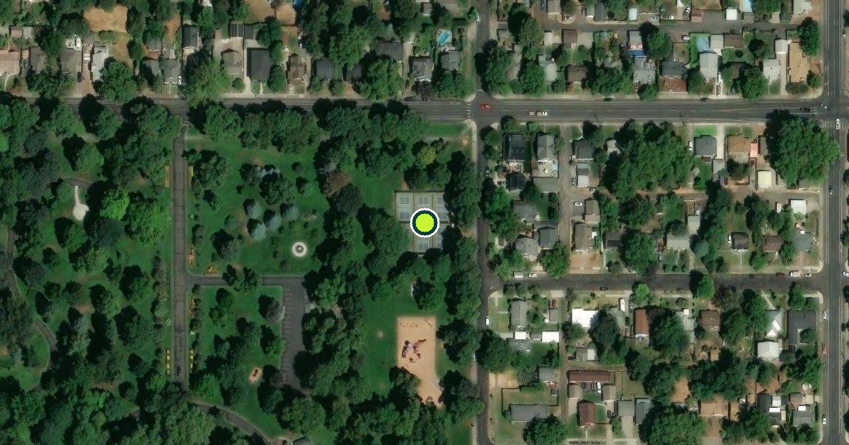 Satellite view of Walla Walla Pickleball Courts
