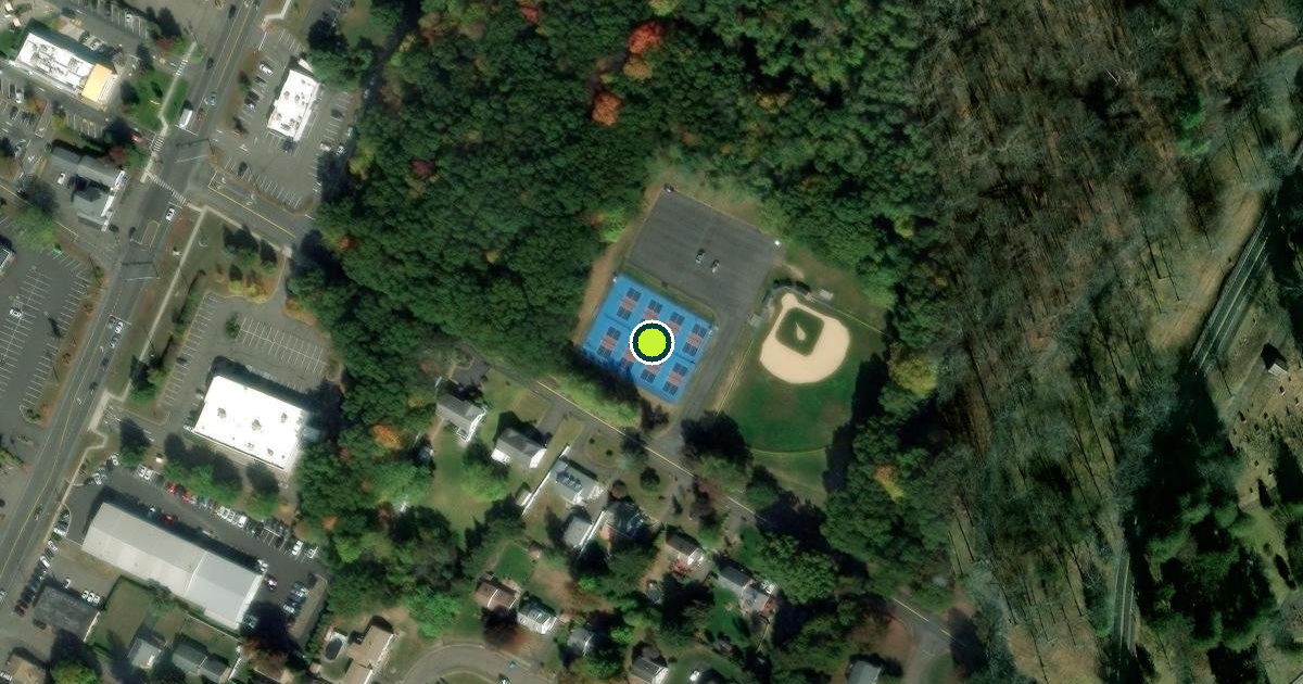 Satellite view of Wallingford Pickleball Courts