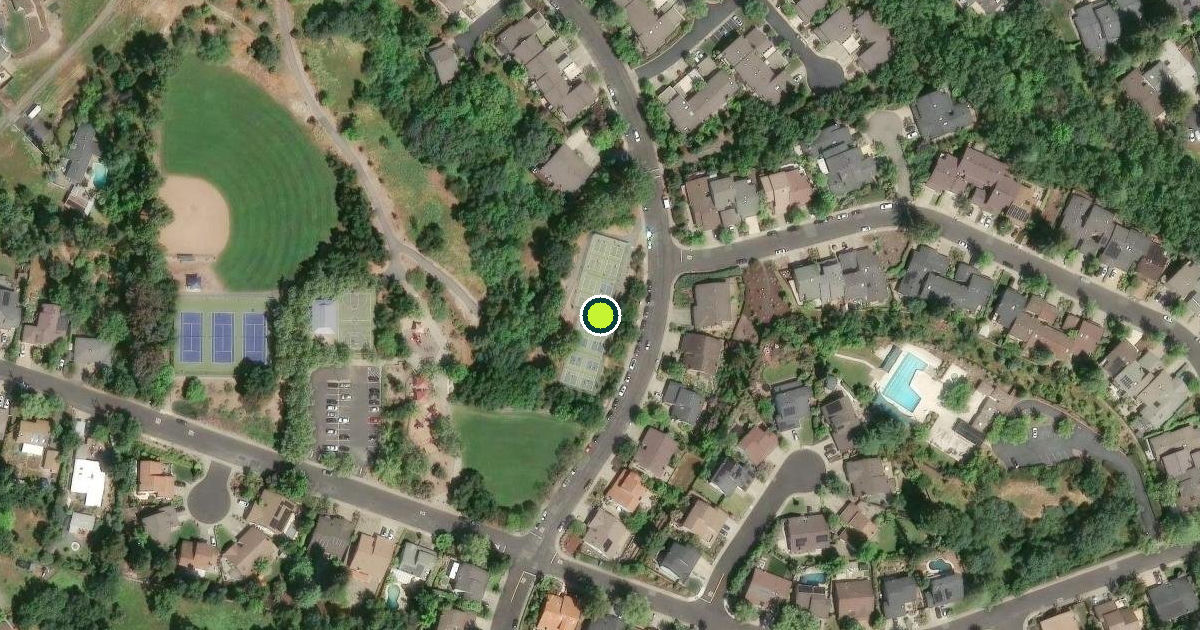 Satellite view of Walnut Creek Pickleball Courts