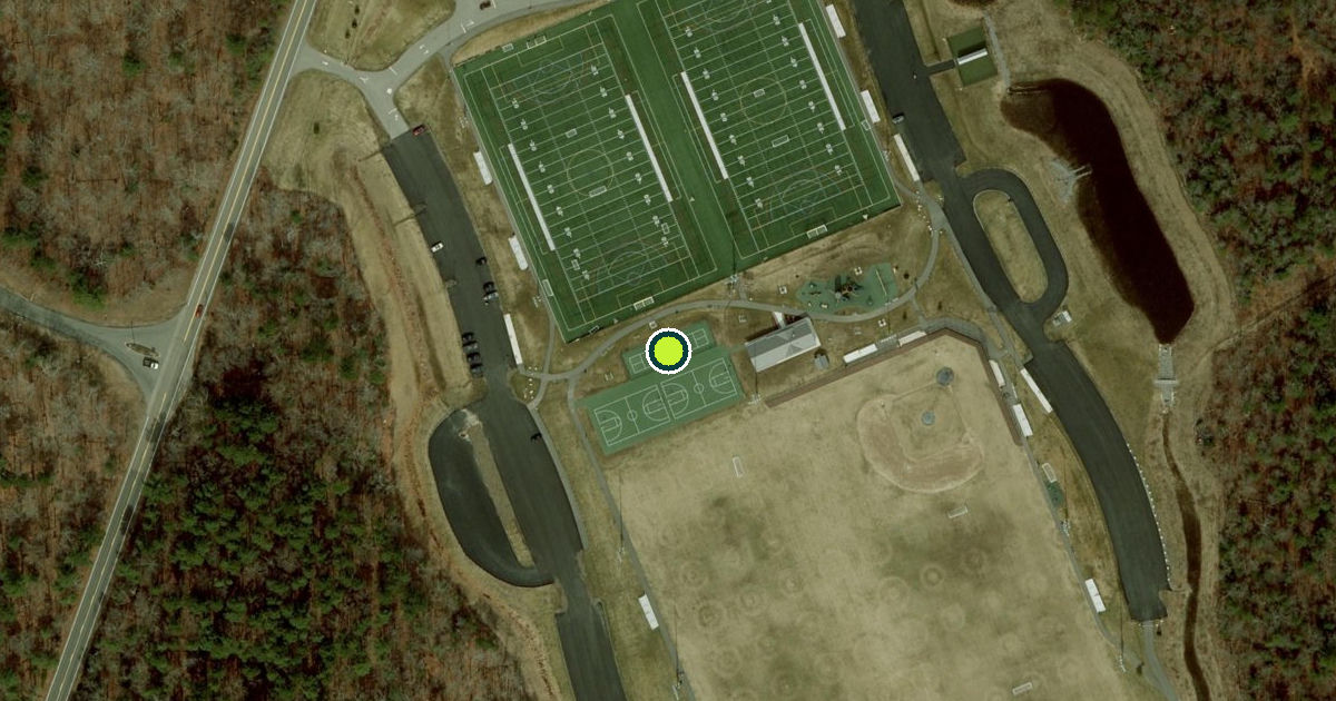 Satellite view of Walpole Pickleball Courts