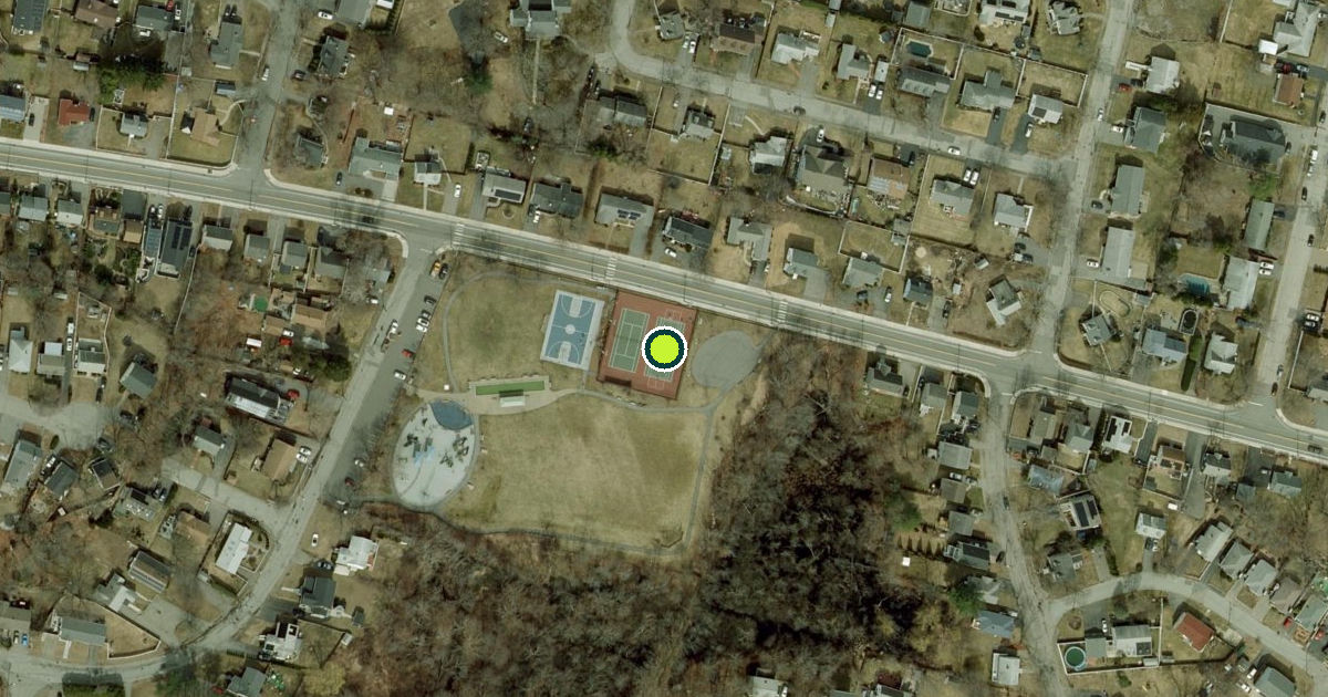 Satellite view of Waltham Pickleball Courts