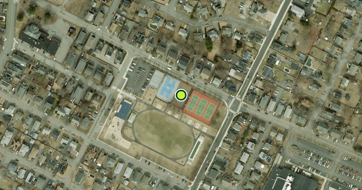 Satellite view of Waltham Pickleball Courts