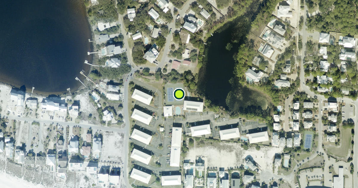 Satellite view of Walton County Pickleball Courts