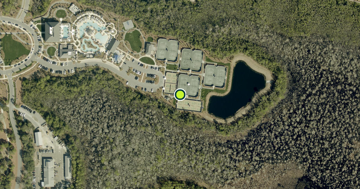 Satellite view of Walton County Pickleball Courts