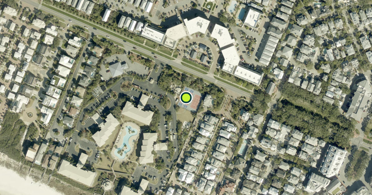 Satellite view of Walton County Pickleball Courts
