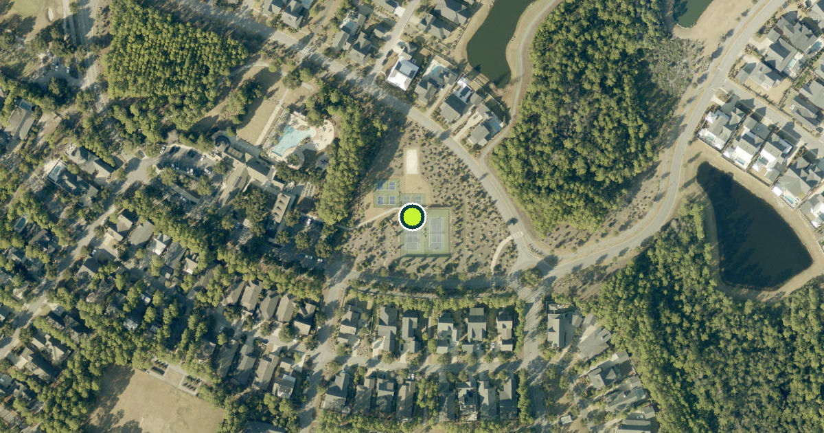 Satellite view of Walton County Pickleball Courts