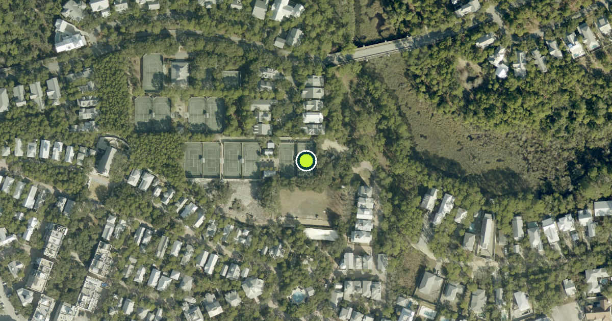 Satellite view of Walton County Pickleball Courts