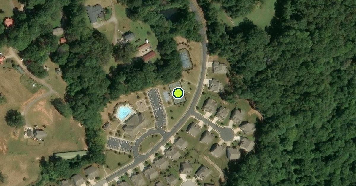 Satellite view of Walton County Pickleball Courts