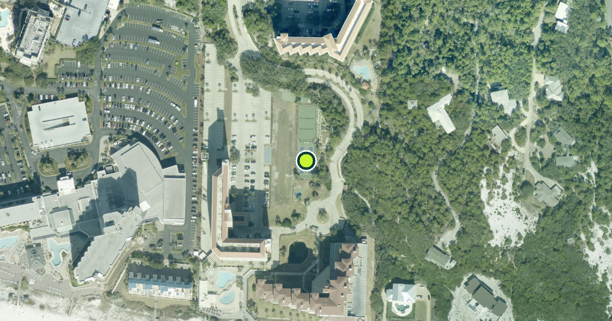 Satellite view of Walton County Pickleball Courts