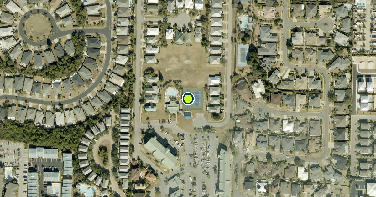 Satellite view of Walton County Pickleball Courts