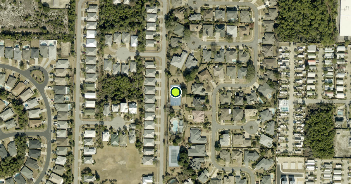 Satellite view of Walton County Pickleball Courts