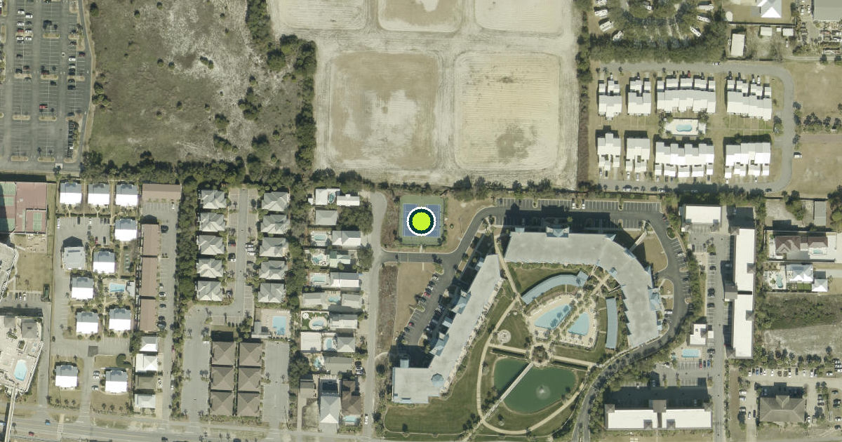 Satellite view of Walton County Pickleball Courts