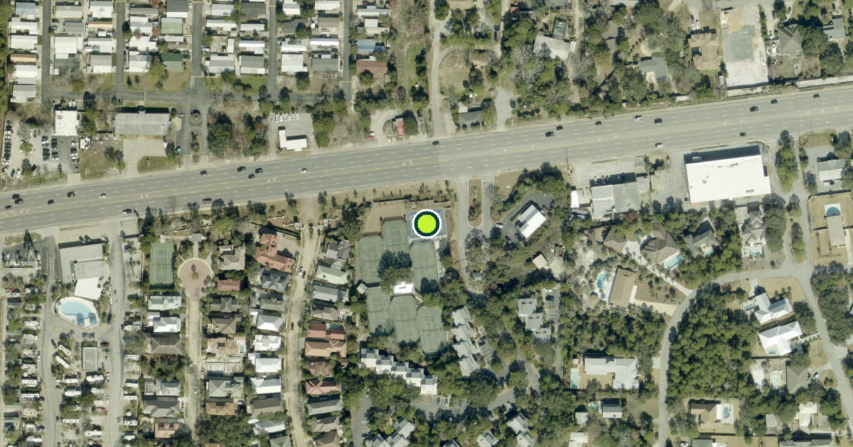 Satellite view of Walton County Pickleball Courts