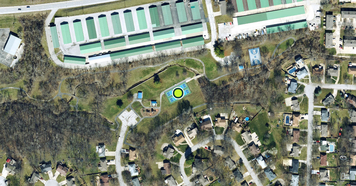 Satellite view of Ward Park Pickleball Courts
