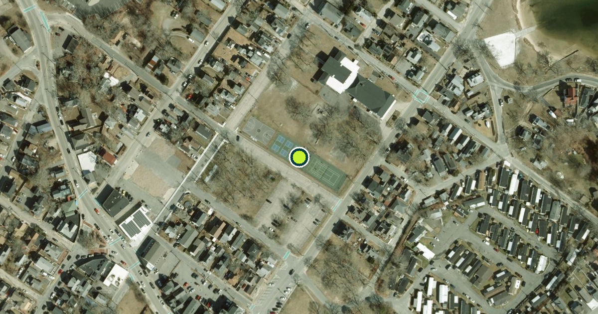 Satellite view of Wareham Pickleball Courts