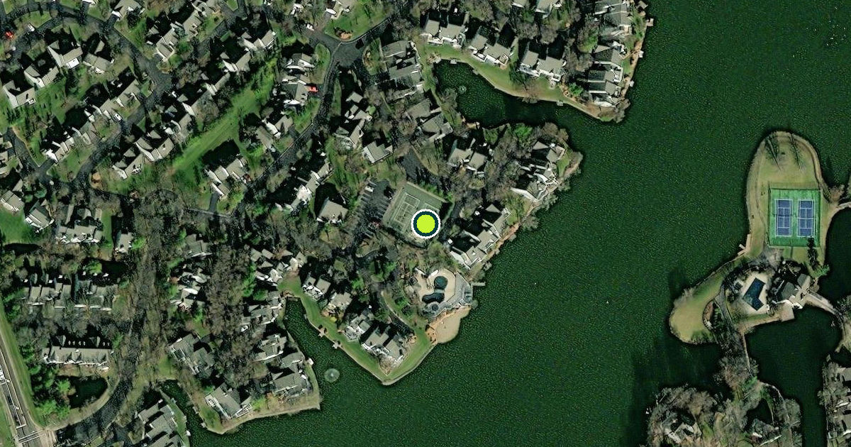 Satellite view of Warren County Pickleball Courts