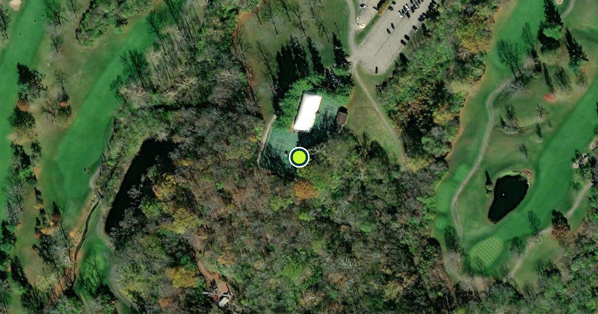 Satellite view of Warren County Pickleball Courts