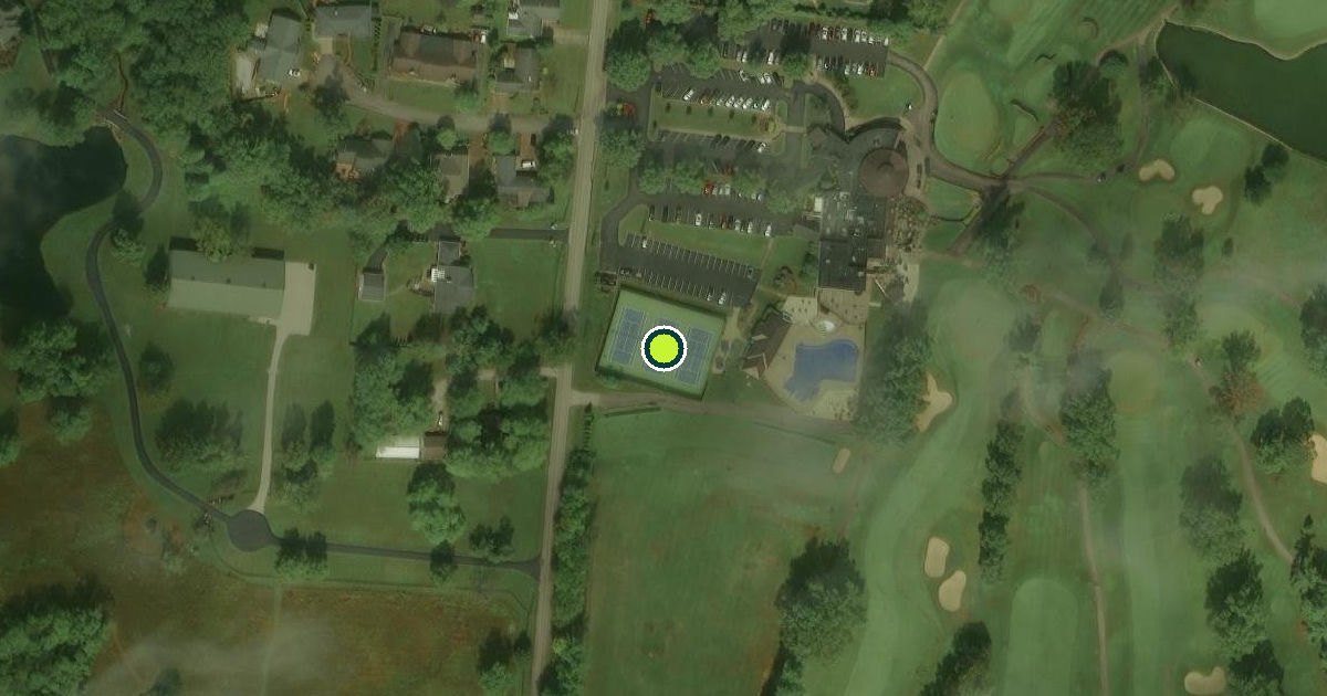 Satellite view of Warrick County Pickleball Courts