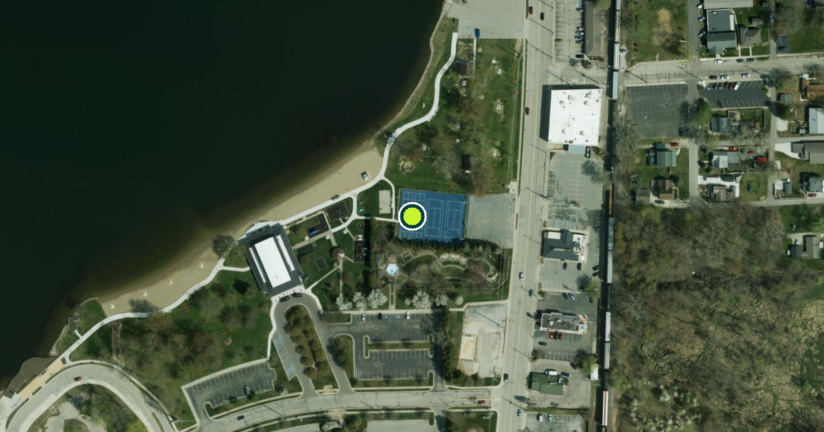 Satellite view of Warsaw Pickleball Courts