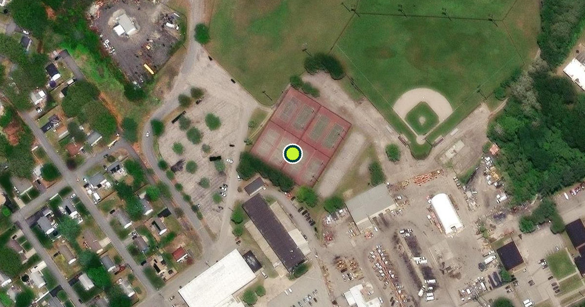 Satellite view of Warwick Pickleball Courts