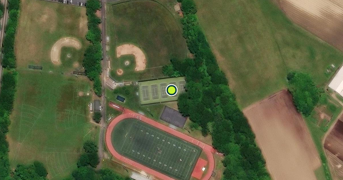 Satellite view of Warwick Pickleball Courts