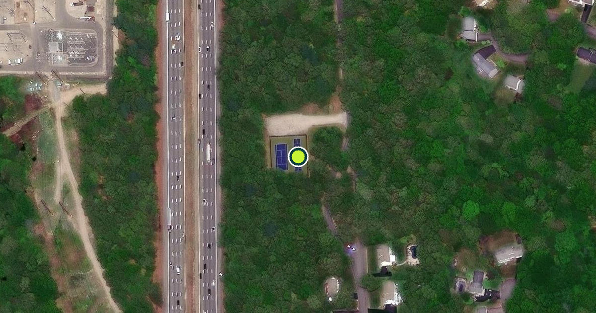 Satellite view of Warwick Pickleball Courts