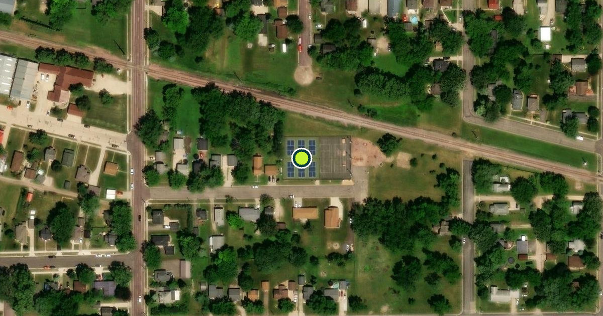 Satellite view of Waseca Pickleball Courts