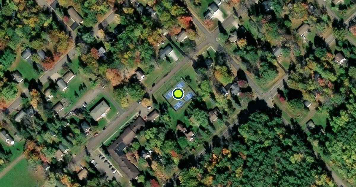 Satellite view of Washburn Pickleball Courts