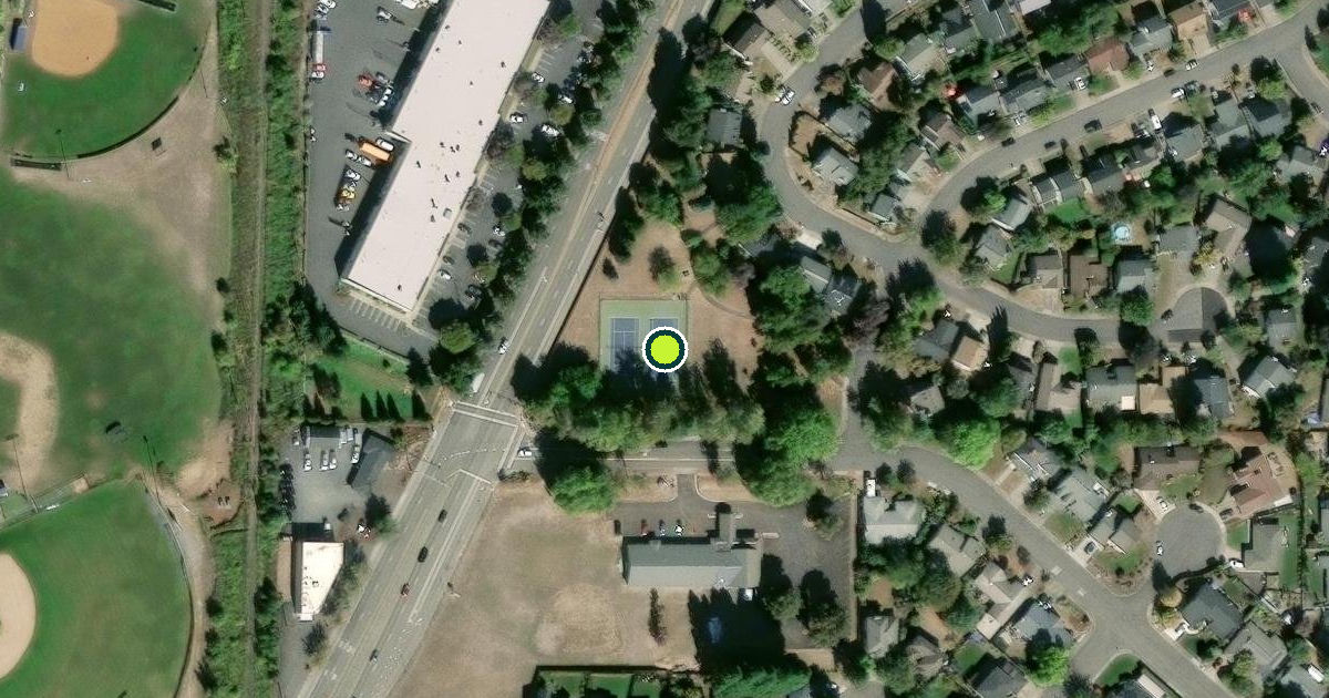Satellite view of Washington County Pickleball Courts