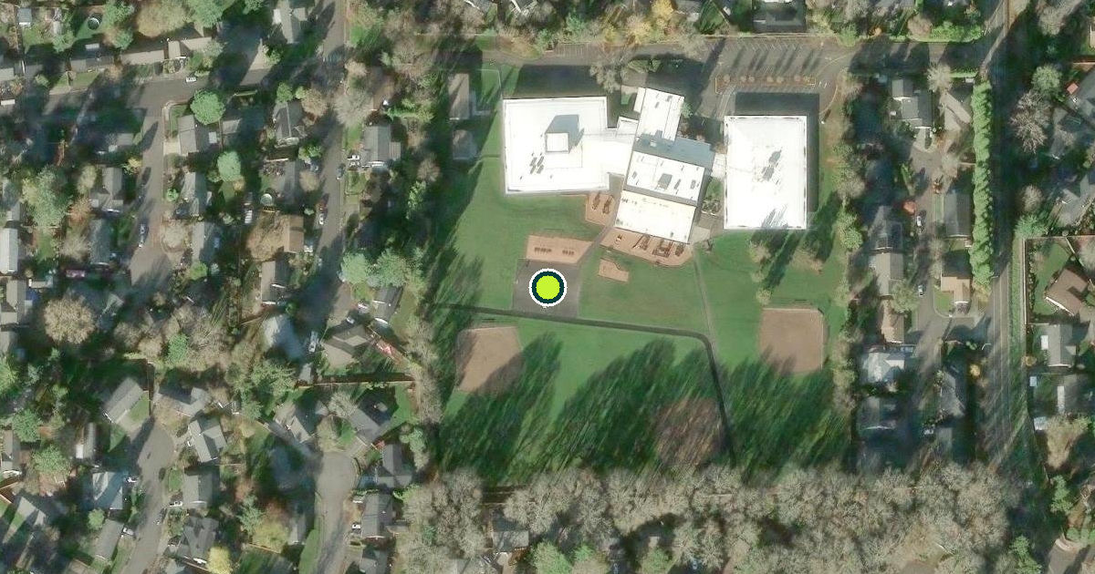 Satellite view of Washington County Pickleball Courts
